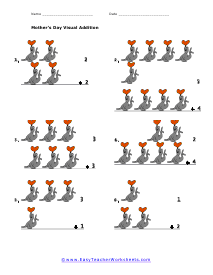 Visual Subtraction Worksheet