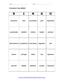 Bingo Card #2