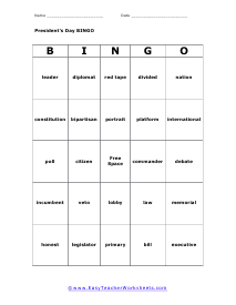 #Bingo Card #6