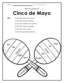 Cinco De Mayo Worksheets
