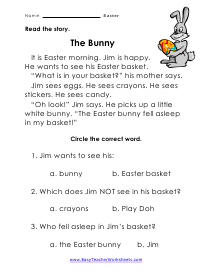 The Bunny Worksheets
