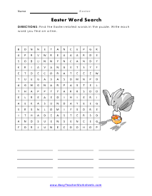 Word Search Worksheets