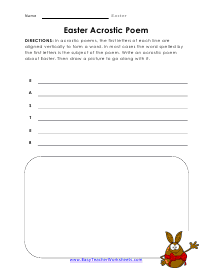 Poem Worksheets