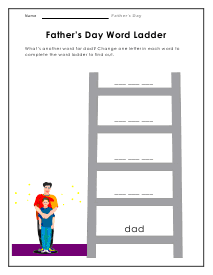 Father's Day Word Ladder