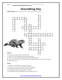 Crossword Puzzle Worksheet