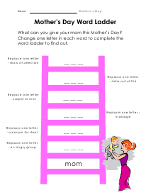 Word Ladder Worksheet