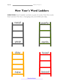 Word Ladders Worksheet