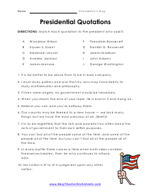 Quotations Worksheet