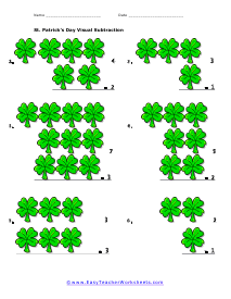 Visual Subtraction Worksheet