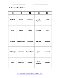 Bingo Card #3