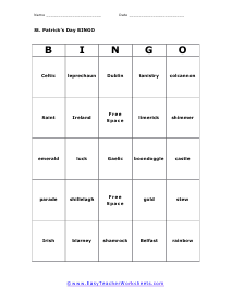 Bingo Card #4