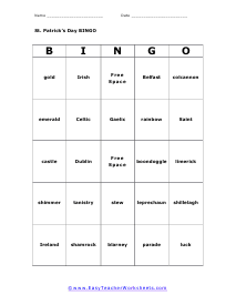 Bingo Card #6