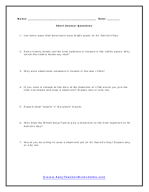 Rebellion Worksheet