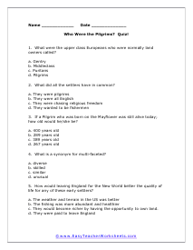 Multiple Choice Worksheet