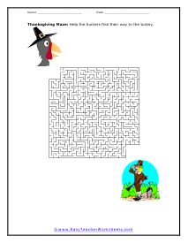 Maze Worksheet