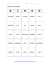 Bingo Card #3