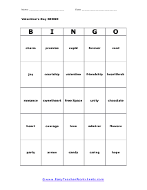 Bingo Card #5