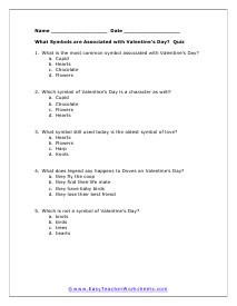 Symbols Multiple Choice Worksheet