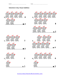 Visual Addition Worksheet