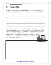 Accountability Worksheet