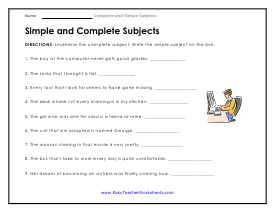 In the End Worksheet