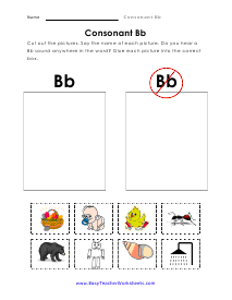 Cut Out Worksheet