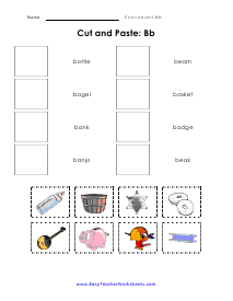 Cut and Paste Worksheet