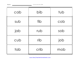 Part Boxes Worksheet