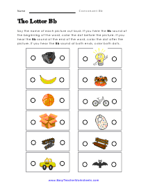 Letter Bb Worksheet