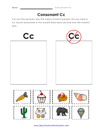 Cut and Paste Worksheet