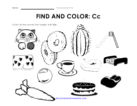 Color the C Worksheet