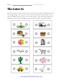 Letter Cc Worksheet