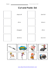 Cut and Paster Worksheet
