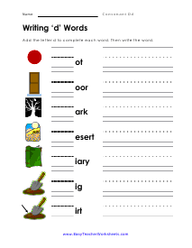 All Those Words Worksheet