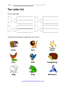 Handwriting and Vision Worksheet