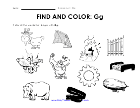 G Color Mode Worksheet