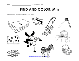 Find and Color Worksheet