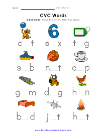 CVC Worksheet