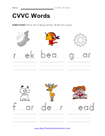 CVVC Worksheet