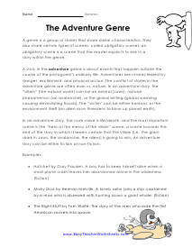 Adventure Worksheet