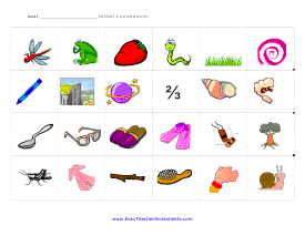 Picture Chart Worksheet