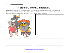 Predict, Think, Believe Worksheet