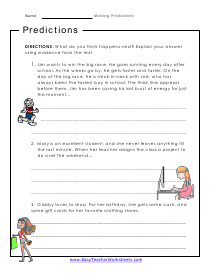 Prediction Worksheet