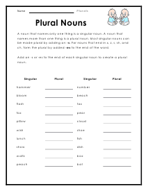 Plural Worksheet