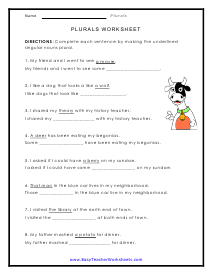 Sentence Completer Worksheet