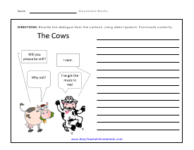 Cow Worksheet