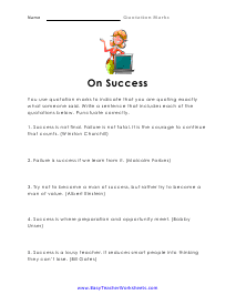Success Worksheet