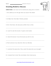 Joining Sentences Worksheet