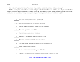 Key Order Worksheet