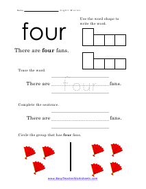 Get Four Worksheet